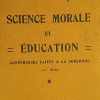 Science morale et éducation