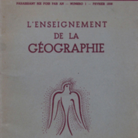 L'enseignement de la géographie